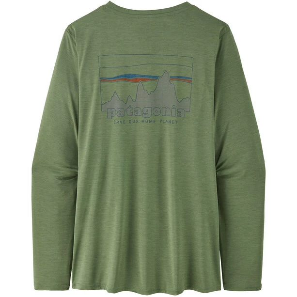 Patagonia Capilene Cool Daily Graphic LS Shirt Women green/SKGX 4 Patagonia Capilene Cool Daily Graphic LS Shirt Women green/SKGX - Image 2