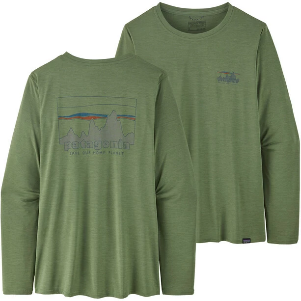 Patagonia Capilene Cool Daily Graphic LS Shirt Women green/SKGX 5 Patagonia Capilene Cool Daily Graphic LS Shirt Women green/SKGX - Image 3