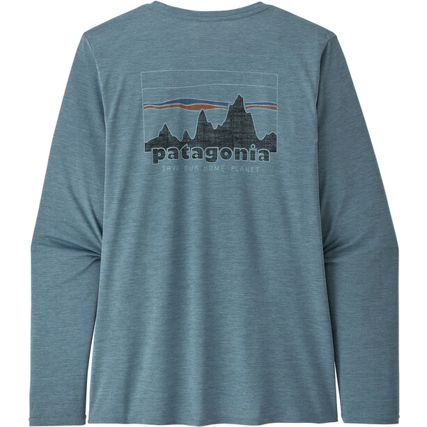 Patagonia Capilene Cool Daily Graphic LS Shirt Women grey/SLPX 5 Patagonia Capilene Cool Daily Graphic LS Shirt Women grey/SLPX - Image 3