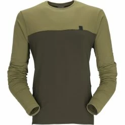 Rab Dihedral Crew LS tee Men chlorite green/army