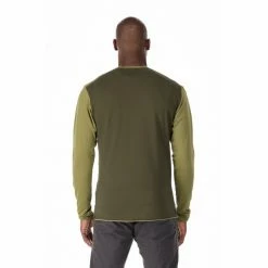 Rab Dihedral Crew LS tee Men chlorite green/army -Training Shirts Shop rab dihedral crew ls tee men chlorite green army 4