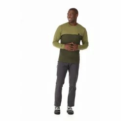 Rab Dihedral Crew LS tee Men chlorite green/army -Training Shirts Shop rab dihedral crew ls tee men chlorite green army 5