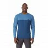Rab Dihedral Crew LS tee Men denim/ink -Training Shirts Shop rab dihedral crew ls tee men denim ink 1