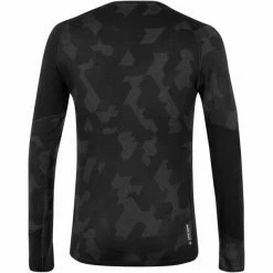 SALEWA Cristallo Warm Alpine Merino Responsive LS Tee Men black out -Training Shirts Shop salewa cristallo warm alpine merino responsive ls tee men black out 2