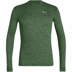 SALEWA Puez Melange Dry LS Tee Men duck green melange