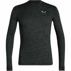 SALEWA Puez Melange Dry LS Tee Men black out melange