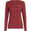 SALEWA Puez Melange Dry LS Tee Women syrah melange -Training Shirts Shop salewa puez melange dry ls tee women syrah melange 1