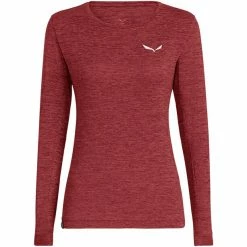 SALEWA Puez Melange Dry LS Tee Women syrah melange