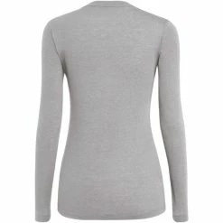 SALEWA Solidlogo Dry LS Tee Women heather grey 7 SALEWA Solidlogo Dry LS Tee Women heather grey -Training Shirts Shop salewa solidlogo dry ls tee women heather grey 3