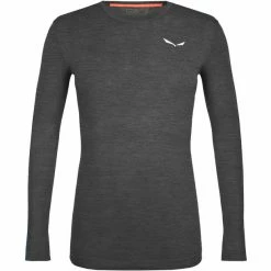 SALEWA Zebru Fresh Alpine Merino Responsive LS Tee Men black out