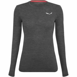 SALEWA Zebru Fresh Alpine Merino Responsive LS Tee Women black out