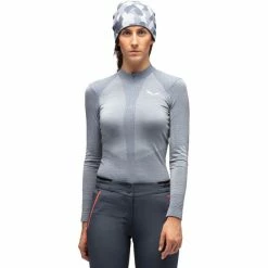 SALEWA Zebru Responsive LS Tee Women flint stone -Training Shirts Shop salewa zebru responsive ls tee women flint stone 5