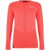 SALEWA Zebru Responsive LS Tee Women fluo coral -Training Shirts Shop salewa zebru responsive ls tee women fluo coral 1