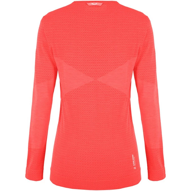 SALEWA Zebru Responsive LS Tee Women fluo coral 4 SALEWA Zebru Responsive LS Tee Women fluo coral - Image 2