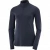 Salomon Comet Seamless Half Zip LS Shirt Women night sky/mood indigo -Training Shirts Shop salomon comet seamless half zip ls shirt women night sky mood indigo 1