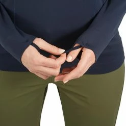 Salomon Comet Seamless Half Zip LS Shirt Women night sky/mood indigo -Training Shirts Shop salomon comet seamless half zip ls shirt women night sky mood indigo 5