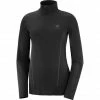 Salomon Comet Seamless Half Zip Shirt Women black/ebony -Training Shirts Shop salomon comet seamless half zip shirt women black ebony 1