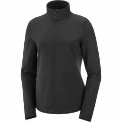 Salomon Outrack Half Zip Shirt Women black