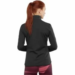 Salomon Outrack Half Zip Shirt Women black -Training Shirts Shop salomon outrack half zip shirt women black 3