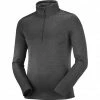 Salomon Transition Half Zip LS Shirt Men black/heather 1 Salomon Transition Half Zip LS Shirt Men black/heather -Training Shirts Shop salomon transition half zip ls shirt men black heather 1