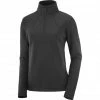 Salomon Transition Half Zip LS Shirt Women black -Training Shirts Shop salomon transition half zip ls shirt women black 1