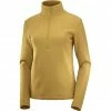 Salomon Transition Half Zip LS Shirt Women cumin -Training Shirts Shop salomon transition half zip ls shirt women cumin 1