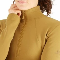 Salomon Transition Half Zip LS Shirt Women cumin -Training Shirts Shop salomon transition half zip ls shirt women cumin 4