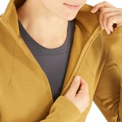 Salomon Transition Half Zip LS Shirt Women cumin -Training Shirts Shop salomon transition half zip ls shirt women cumin 5