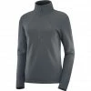 Salomon Transition Half Zip LS Shirt Women ebony -Training Shirts Shop salomon transition half zip ls shirt women ebony 1