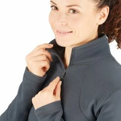 Salomon Transition Half Zip LS Shirt Women ebony -Training Shirts Shop salomon transition half zip ls shirt women ebony 4
