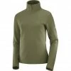 Salomon Transition Half Zip LS Shirt Women olive night -Training Shirts Shop salomon transition half zip ls shirt women olive night 1