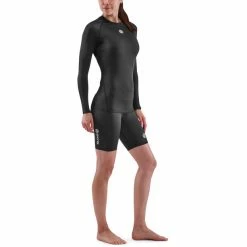 Skins Series-1 LS Top Women black -Training Shirts Shop skins series 1 ls top women black 4