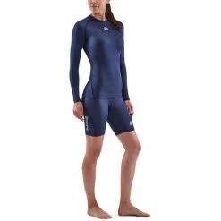 Skins Series-1 LS Top Women navy blue 10 Skins Series-1 LS Top Women navy blue -Training Shirts Shop skins series 1 ls top women navy blue 4