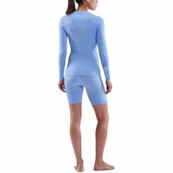Skins Series-1 LS Top Women sky blue -Training Shirts Shop skins series 1 ls top women sky blue 5