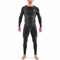 Skins Series-3 400 LS Top Men black/yellow -Training Shirts Shop skins series 3 400 ls top men black yellow 3