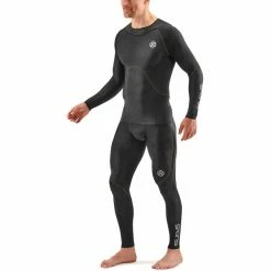 Skins Series-3 400 LS Top Men black/yellow -Training Shirts Shop skins series 3 400 ls top men black yellow 4