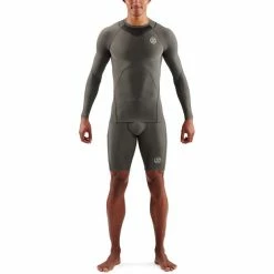 Skins Series-3 Compression LS Top Men charcoal -Training Shirts Shop skins series 3 compression ls top men charcoal 3