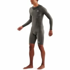 Skins Series-3 Compression LS Top Men charcoal -Training Shirts Shop skins series 3 compression ls top men charcoal 4