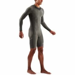 Skins Series-3 Compression LS Top Men charcoal -Training Shirts Shop skins series 3 compression ls top men charcoal 5