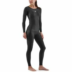 Skins Series-3 Compression LS Top Women black -Training Shirts Shop skins series 3 compression ls top women black 4