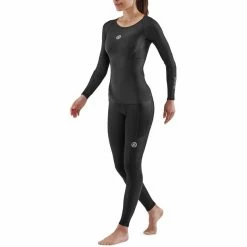 Skins Series-3 Compression LS Top Women black -Training Shirts Shop skins series 3 compression ls top women black 5