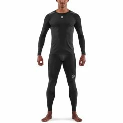 Skins Series-3 LS Top Men black -Training Shirts Shop skins series 3 ls top men black 2