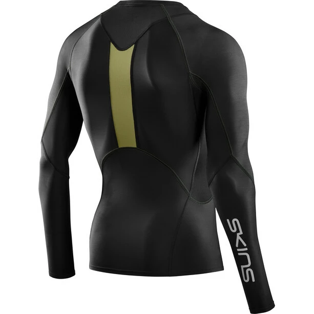 Skins Series-3 LS Top Men black olive 4 Skins Series-3 LS Top Men black olive - Image 2