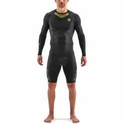 Skins Series-3 LS Top Men black olive 10 Skins Series-3 LS Top Men black olive -Training Shirts Shop skins series 3 ls top men black olive 3