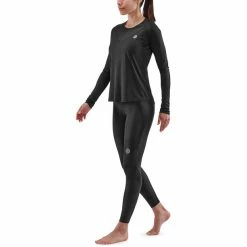 Skins Series-3 LS Top Women black -Training Shirts Shop skins series 3 ls top women black 4
