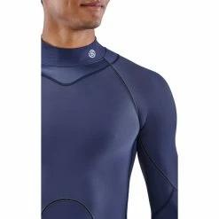 Skins Series-3 Thermal LS Shirt Men navy blue -Training Shirts Shop skins series 3 thermal ls shirt men navy blue 2