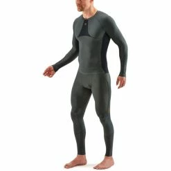 Skins Series-5 LS Top Men grey/blue -Training Shirts Shop skins series 5 ls top men grey blue 5