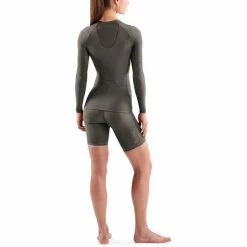Skins Series-5 LS Top Women charcoal -Training Shirts Shop skins series 5 ls top women charcoal 6