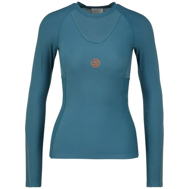 Skins Series-5 LS Top Women teal 3 Skins Series-5 LS Top Women teal