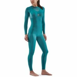 Skins Series-5 LS Top Women teal 11 Skins Series-5 LS Top Women teal -Training Shirts Shop skins series 5 ls top women teal 4
